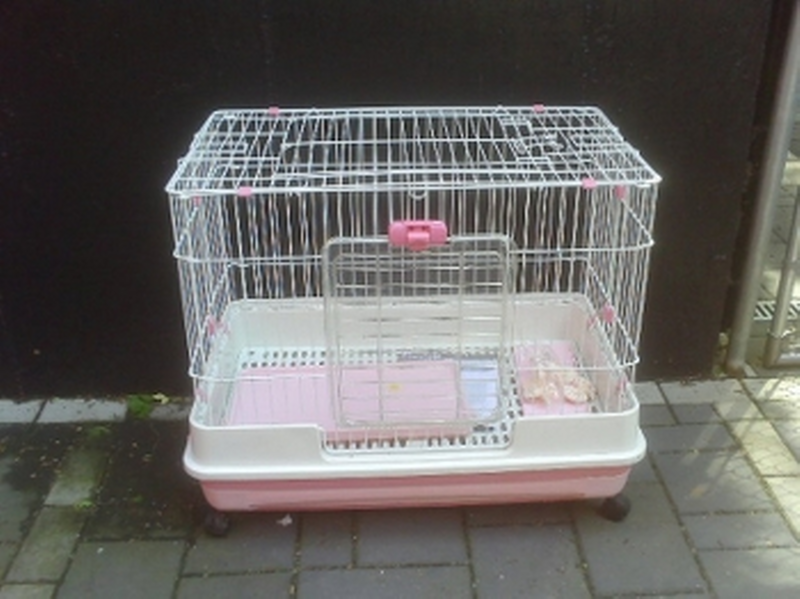 Rabbit Cage (Pink & White) (image for) Rabbit Cage (Pink & White)